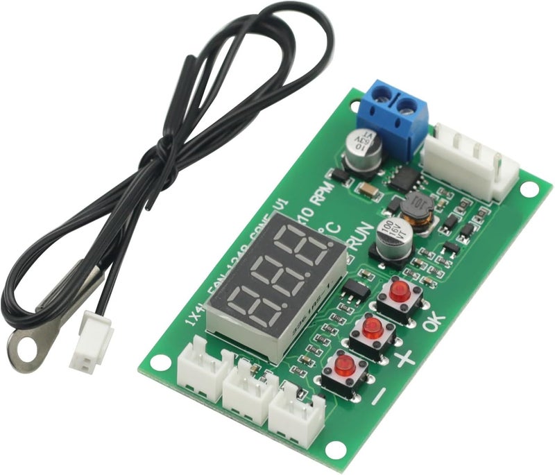 GODIYMODULES DC 12-48V 5A PWM Motor Fan Speed Controller Temperature Control Digital 4 Wire PWM Driver Module Motor Controller - Image 1